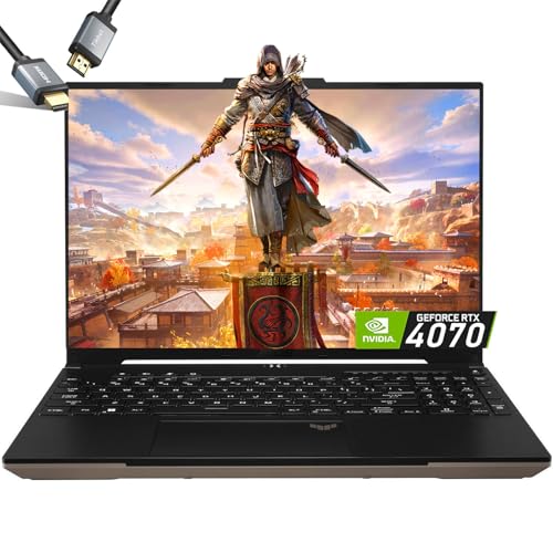 RTX 4070 i7-13620H 15.6 FHD IPS Display 64GB RAM 2TB PCIe SSD RGB Backlit Keyboard Windows 11 G-SYNC Thunderbolt 4 Gaming Laptop T911577