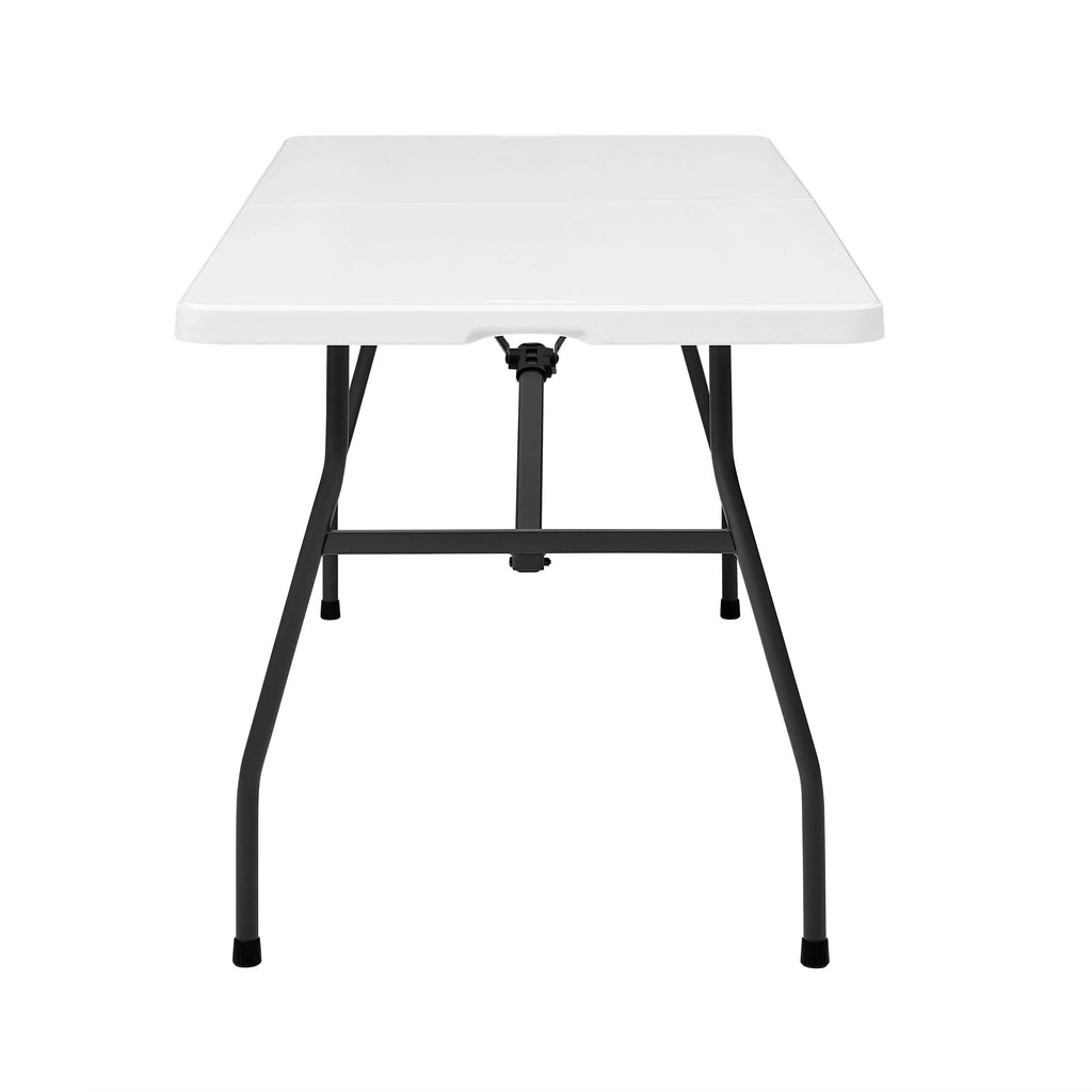 White 6 Foot Fold-in-Half Plastic Table E824026