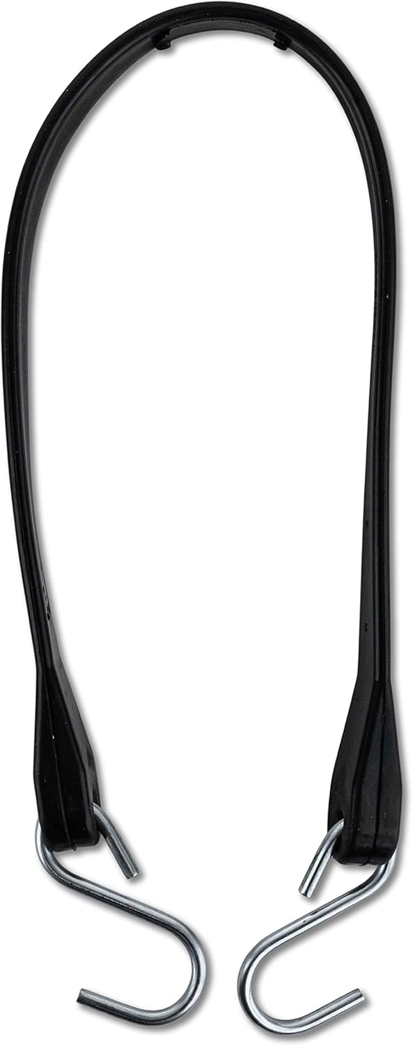 30 Pack Rubber Bungee Cords 21 Long EPDM with Crimped Hooks Q3687