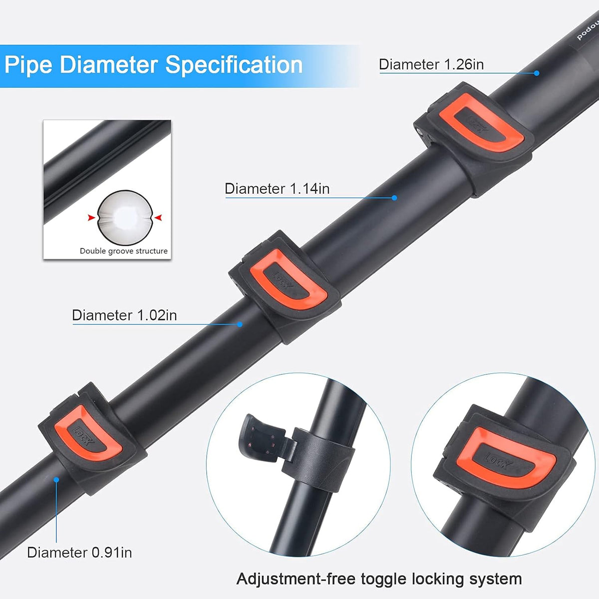 71 inch Lightweight Aluminum Monopod with Pan Tilt Fluid Head and Tripod Base W411