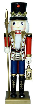 14 inches Wooden Nutcracker Christmas Decoration White W4943