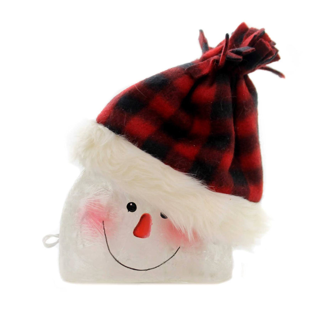 Lighted Snowman with Cap Glass T713671