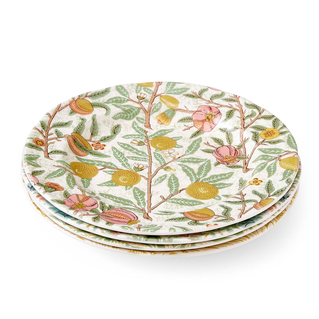 Multicolored Luncheon Plate Set of 4 S8061