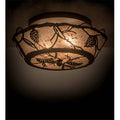 17 in. Oil Rubbed Bronze Flushmount J34195