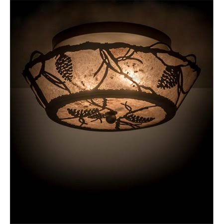 17 in. Oil Rubbed Bronze Flushmount J34195