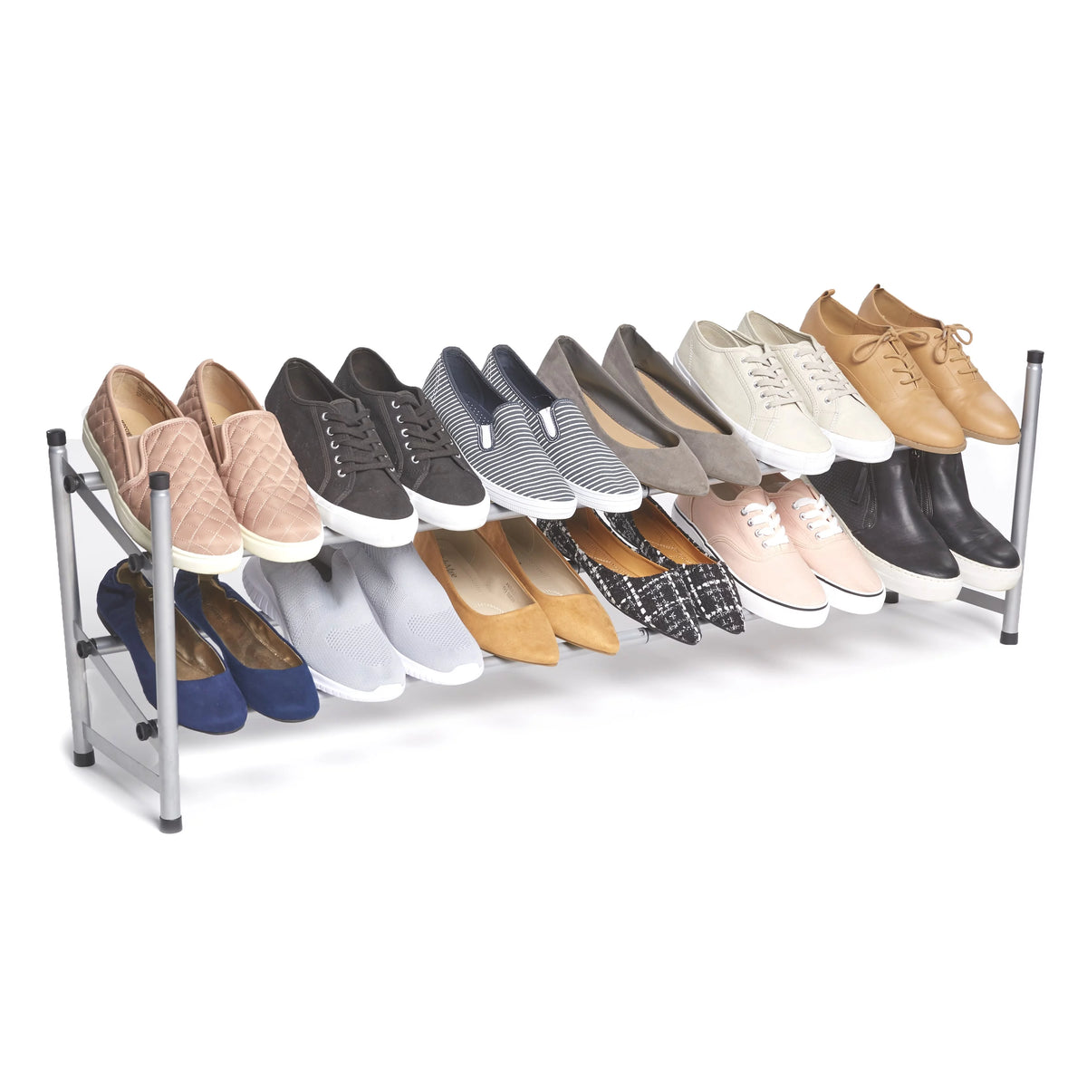 2-Tier Expandable Floor Shoe Rack A295919