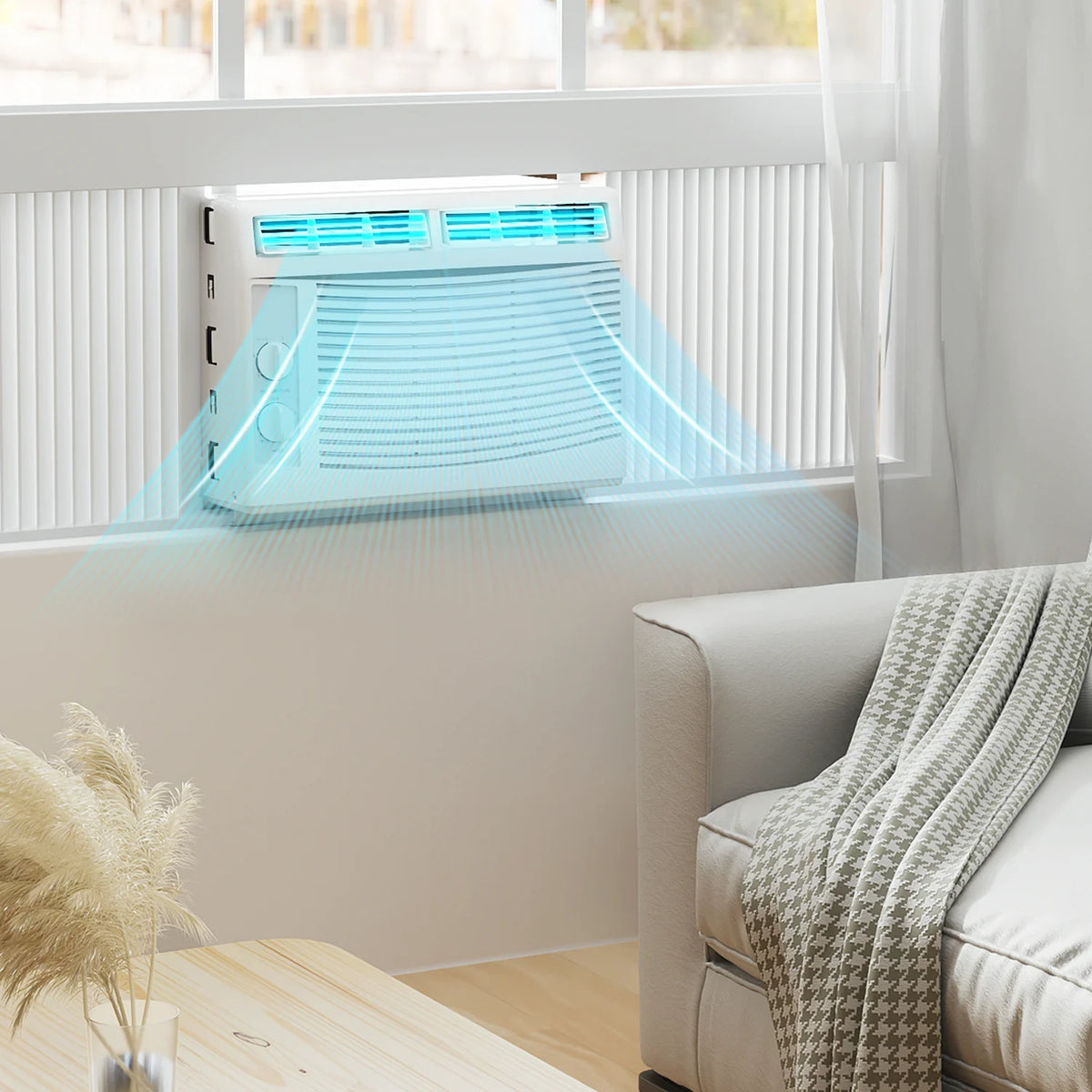 5,000 BTU 115V Window Air Conditioner with Multi-Speed Fan, White X6908