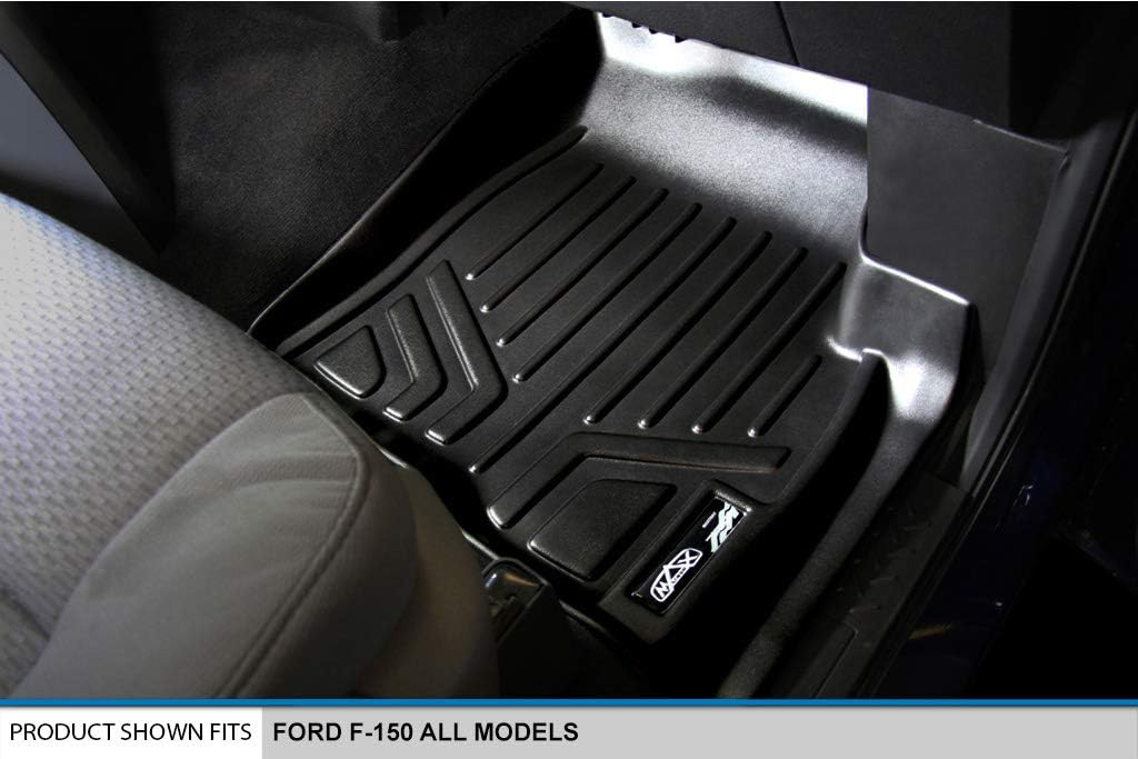 2 Row Black Floor Mats Set E321