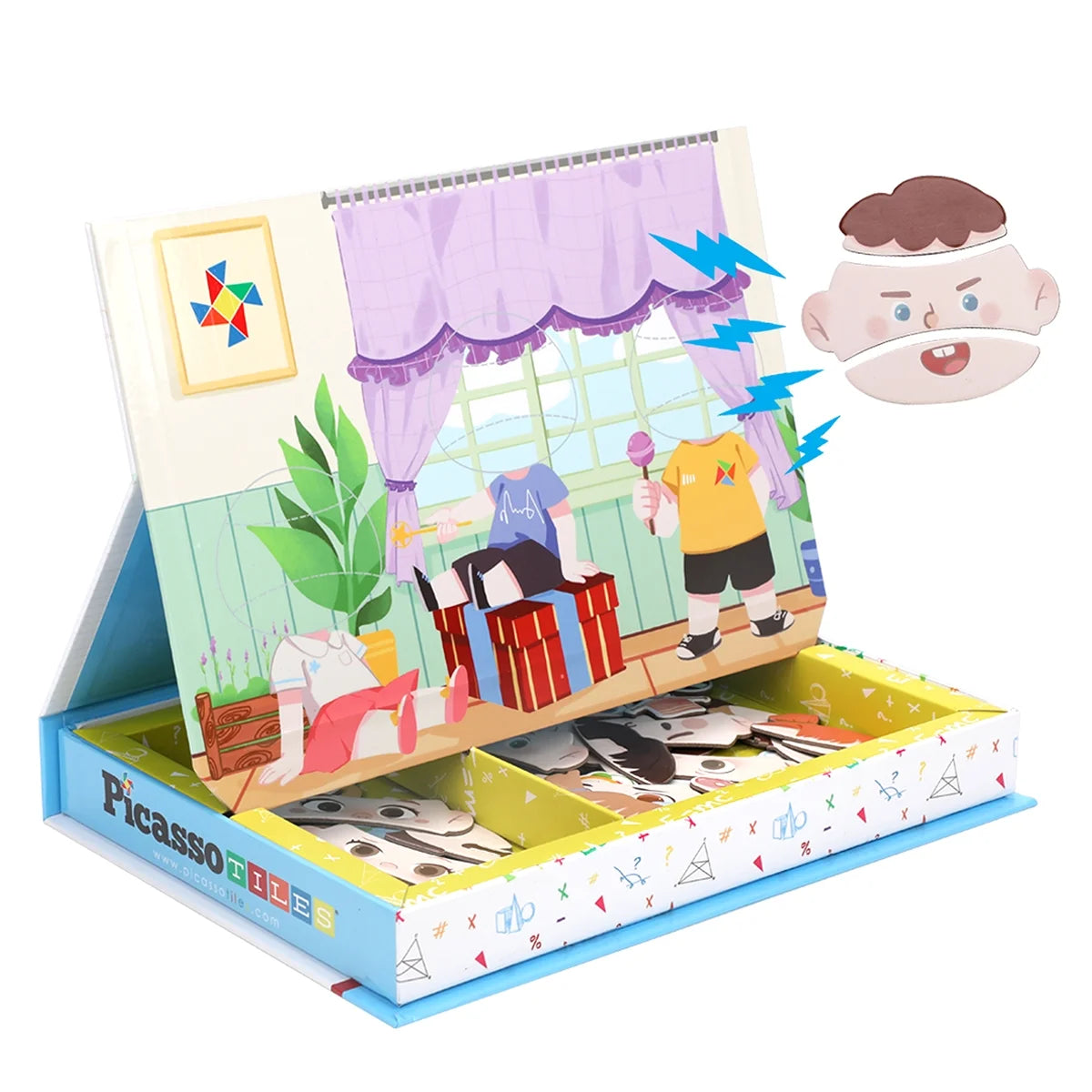 108pcs Magnetic Drawing Board Puzzle Book B498