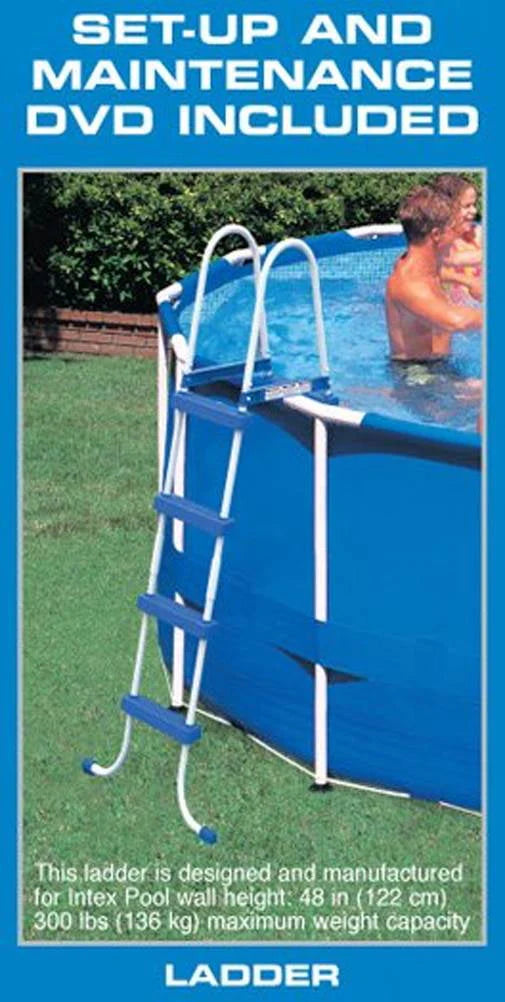 18ft x 48in Round Metal Frame Above Ground Swimming Pool Set W9010