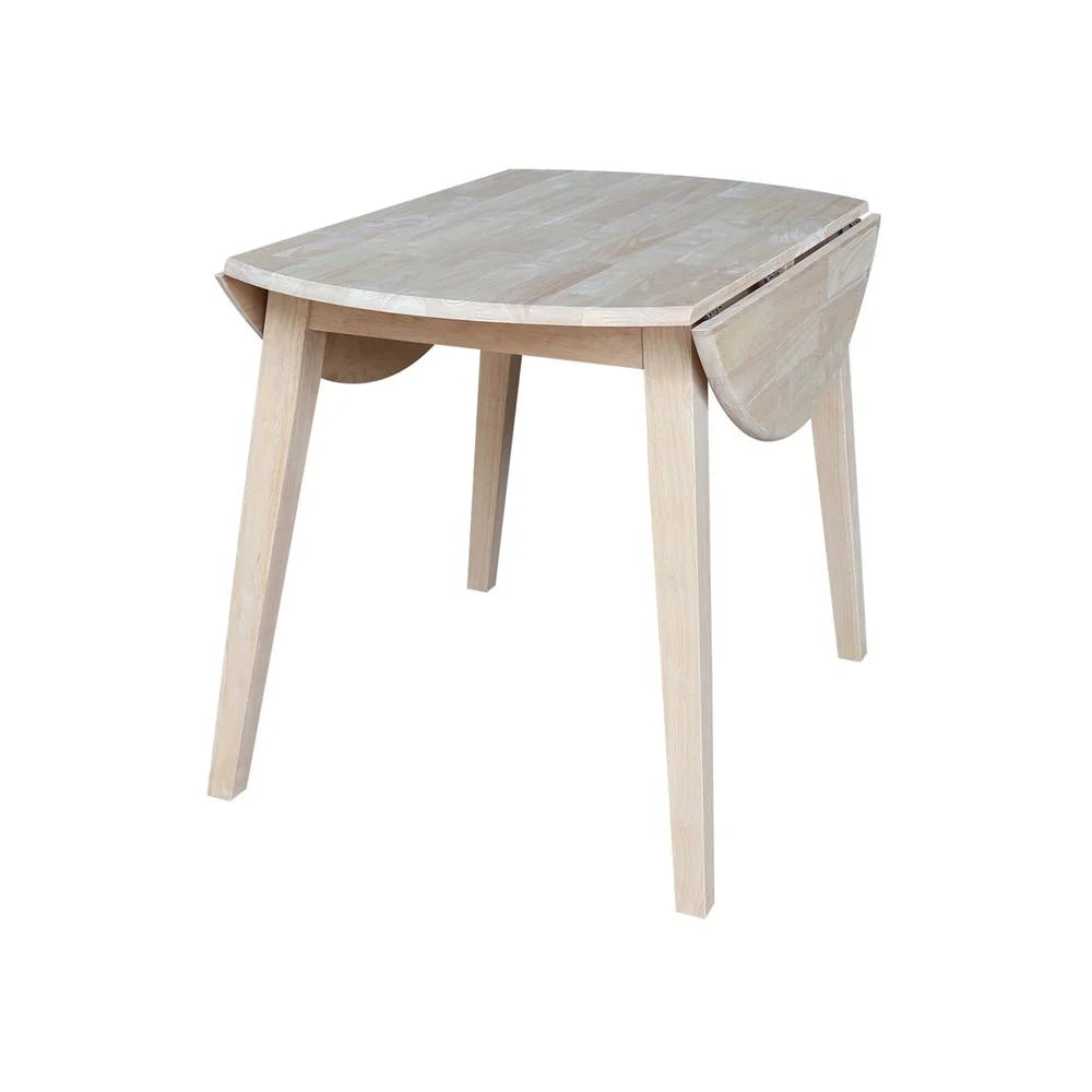 42" Round Solid Wood Dual Drop Leaf Table I6665