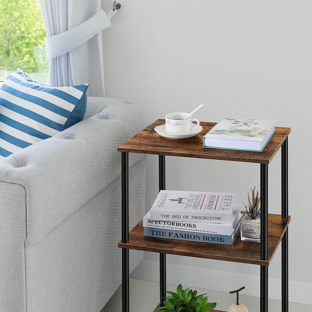 Brown 3-Tier End Table X694
