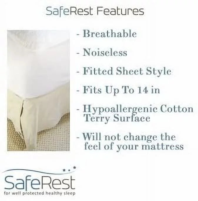 Waterproof Cotton Terry Queen Mattress Encasement X976994