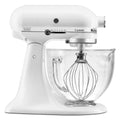 5-Quart Stand Mixer Glass Bowl Matte White B696