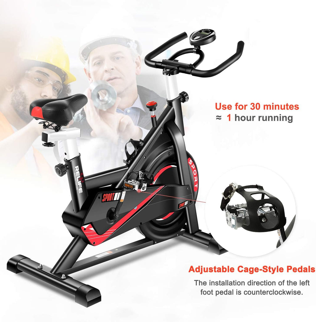 Exercise Bike Indoor Cycling Bike Stationary Flywheel Bicycle with Resistance H7295
