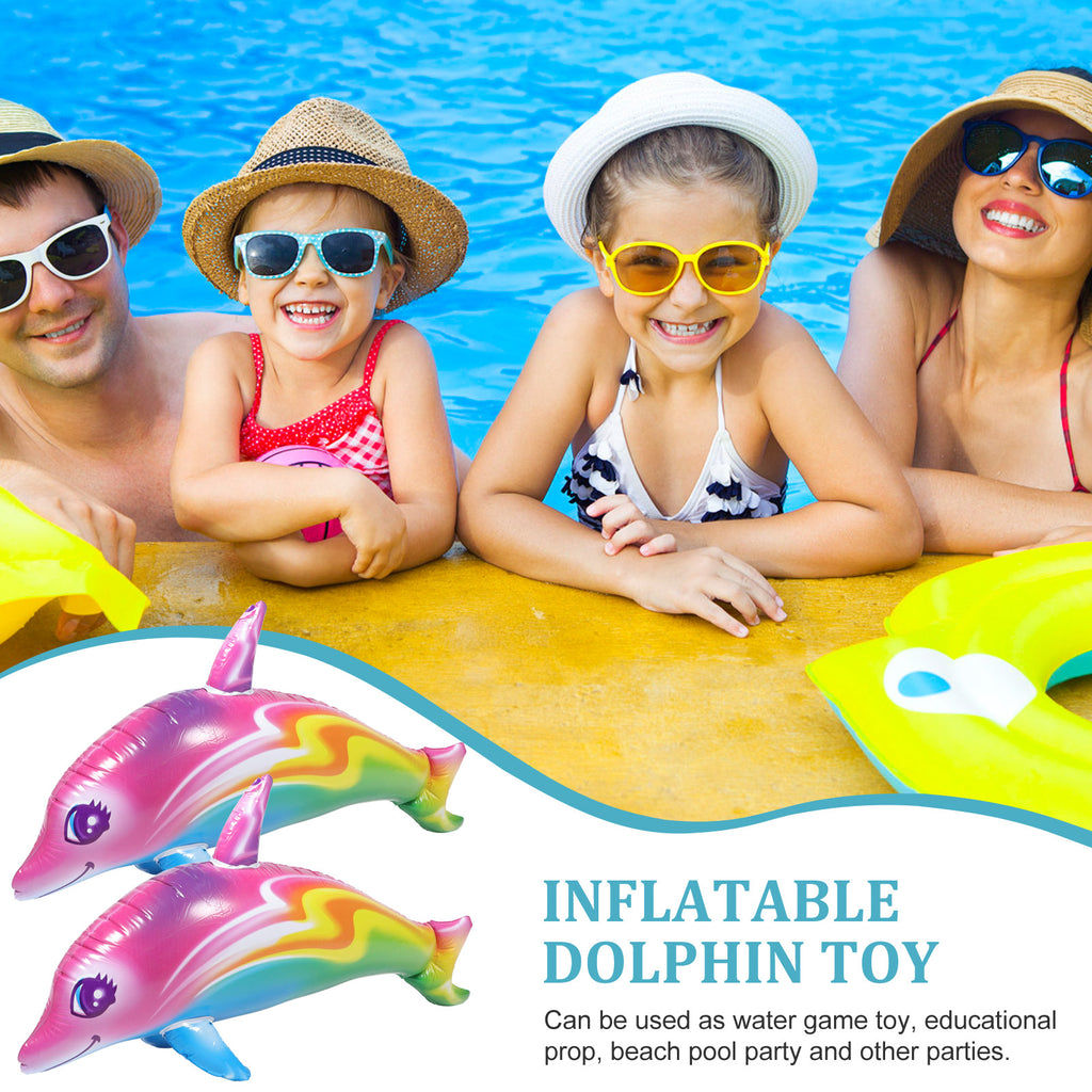 2 Pcs Inflatable Pvc Dolphin Toy C617