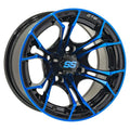 Blue/Black Aluminum Golf Cart Wheel J238780