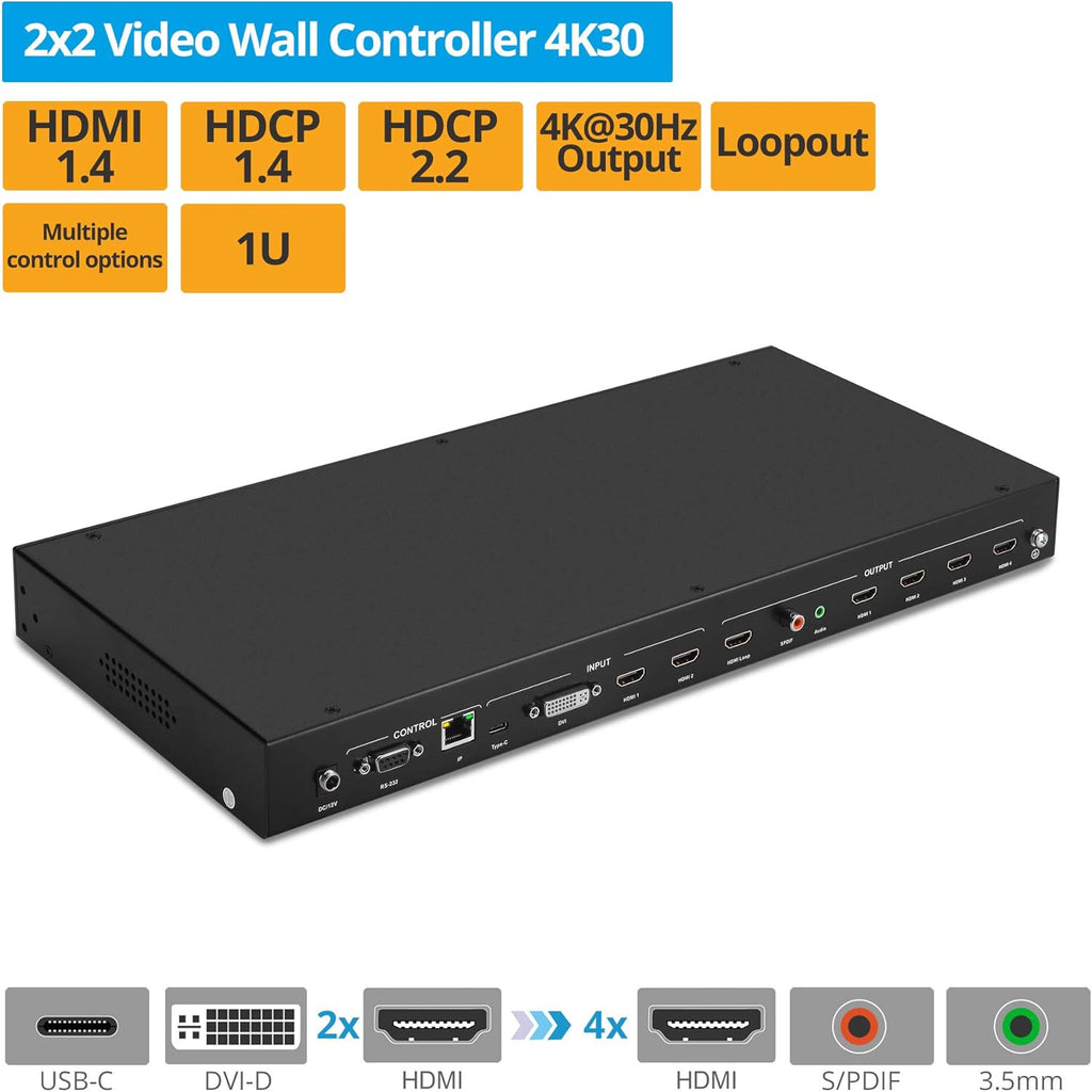 2x2 Video Wall Processor Controller J77508
