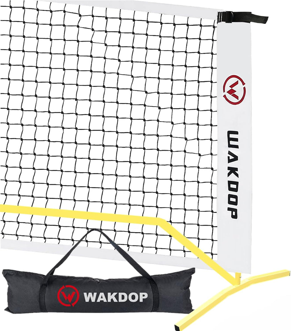 Portable Pickleball Net System, 22 FT Regulation Size, Metal Frame and PE Net in Carry Bag Z858