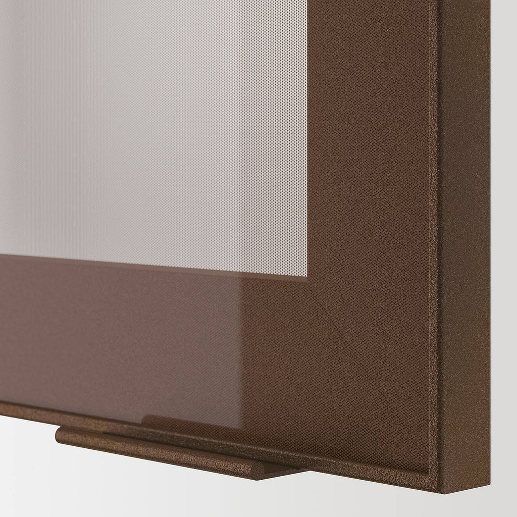 White Wall Cabinet with 2 Glass Doors R900739