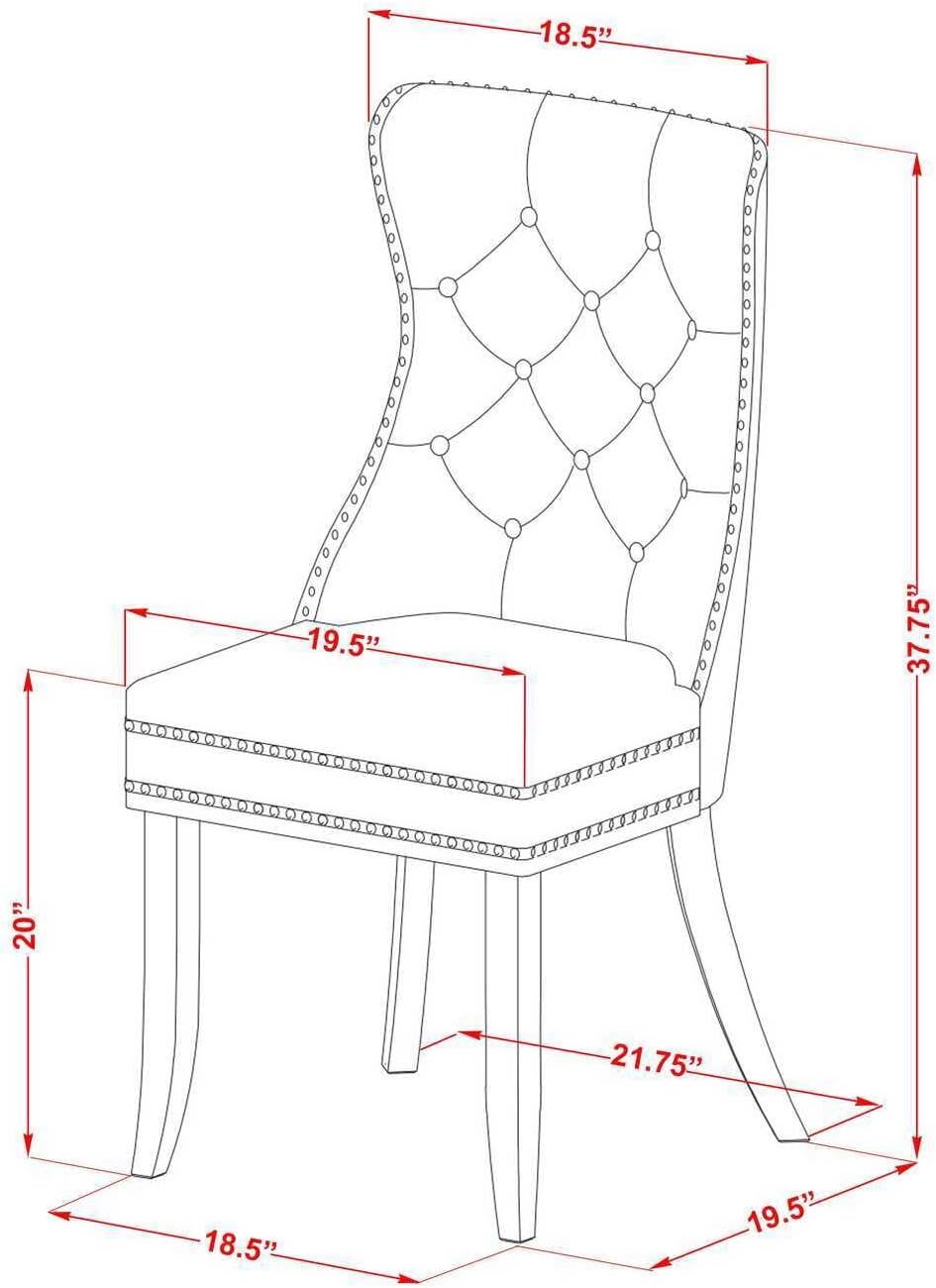 9 Piece Dining Set with Rectangle Kitchen Table and 8 Padded Chairs, Linen White M564302