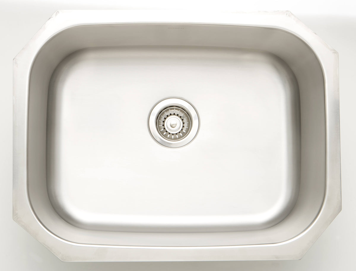 Stainless Steel Chrome 24.75-Inch 18-Gauge Kitchen Sink W399