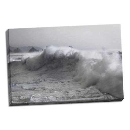 Blue Wave Canvas, 24 x 36, White M947356