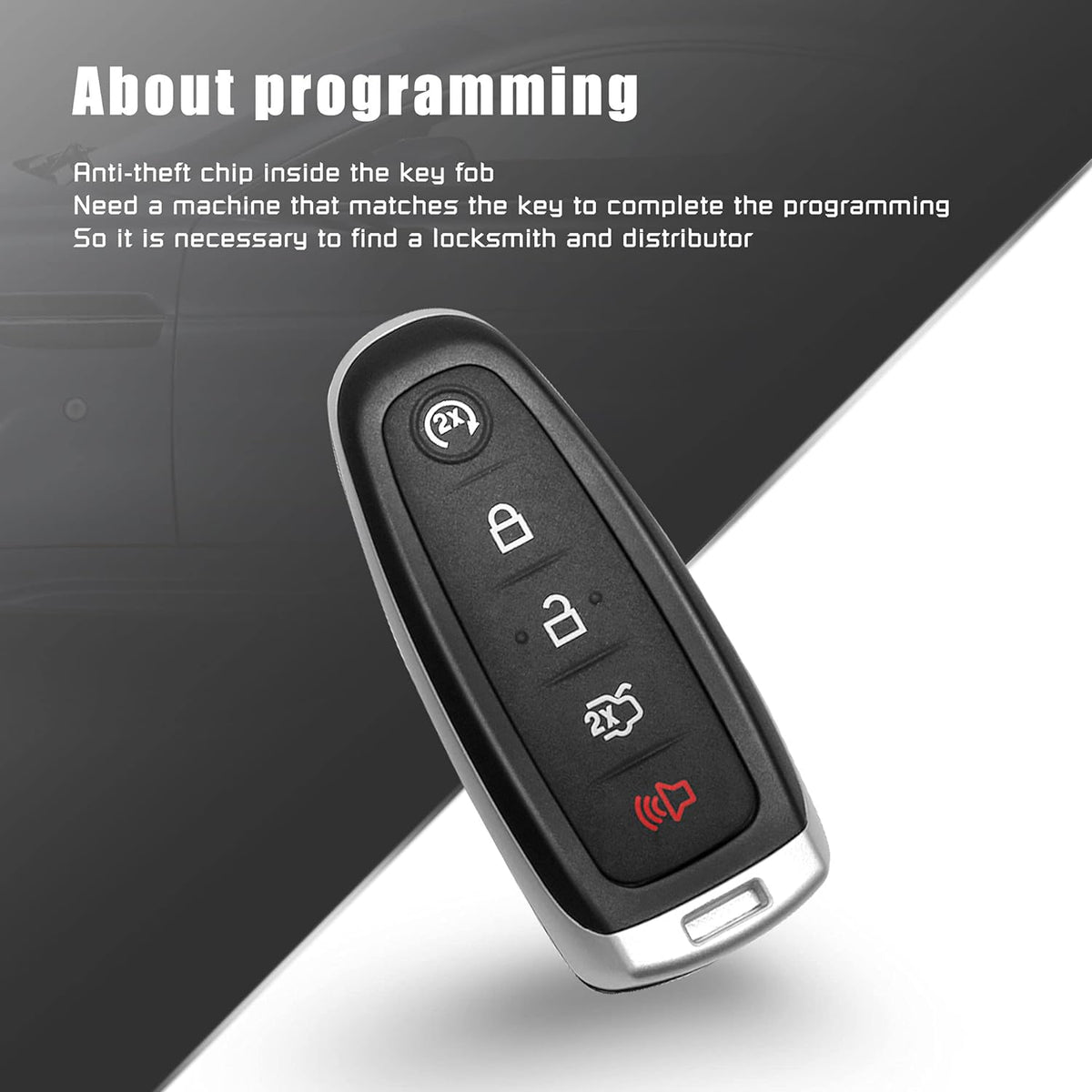 Keyless Entry Remote Car Key Fits for Ford Edge Explorer Flex Taurus Focus Lincoln MKT MKX MKS Navigator O62784