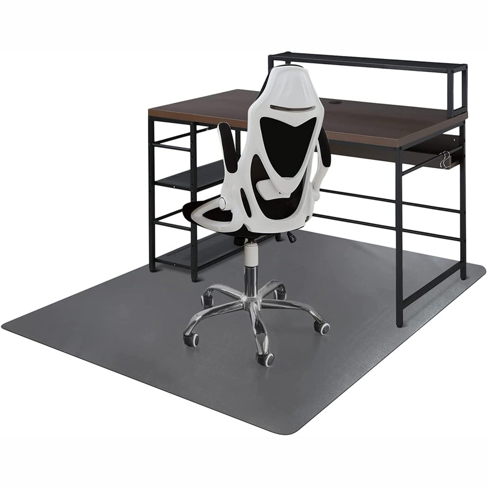 63" X 51" Vinyl Desk Chair Mat Protector (Translucent Black) Z4465