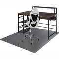 63" X 51" Vinyl Desk Chair Mat Protector (Translucent Black) Z4465