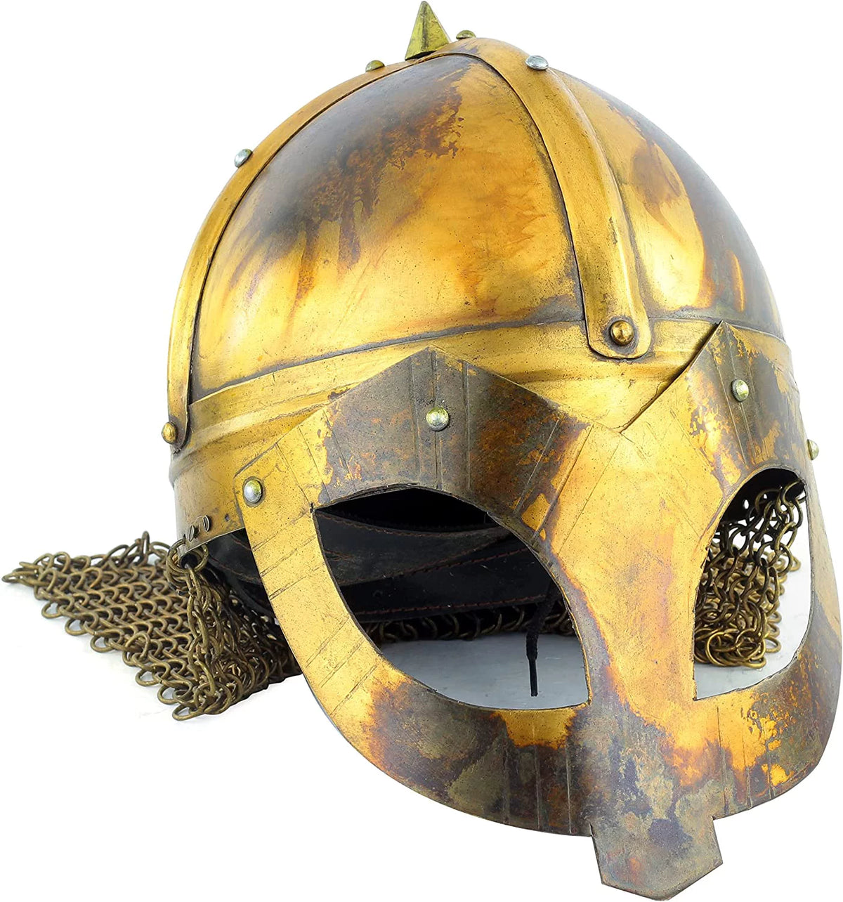 Steel Silver Helmet Chain Mail Armor Helmet G41272