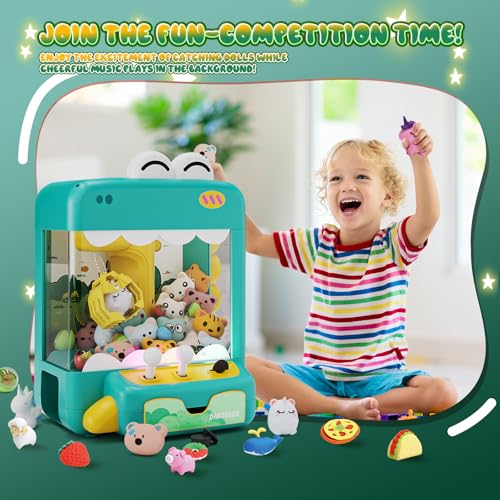 Claw Machine with Lights & Music, Includes 45 Toys E161