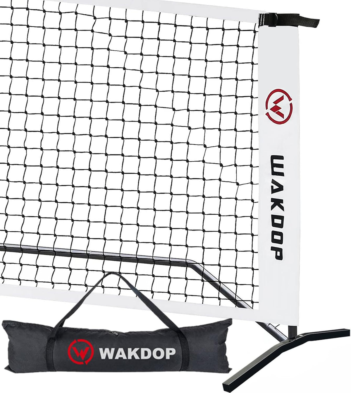 Portable Pickleball Net System, 22 FT Regulation Size, Metal Frame and PE Net in Carry Bag Z858