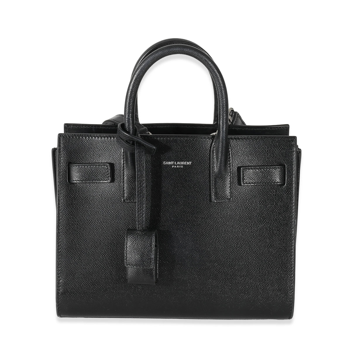 Black Grained Leather Nano Sac De Jour G278769