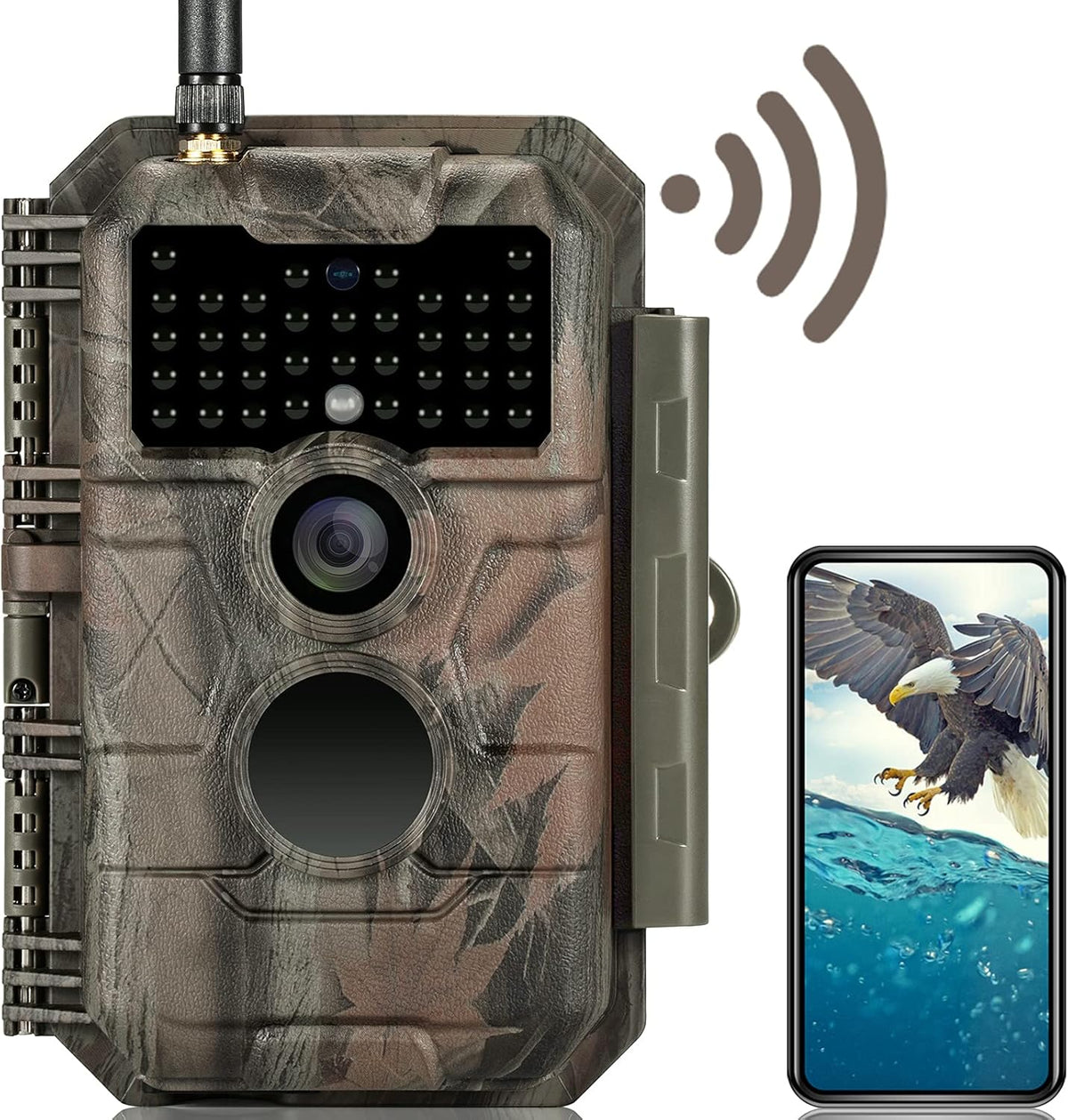 Camo Trail Camera with No Glow Night Vision Motion Activated Waterproof C32520