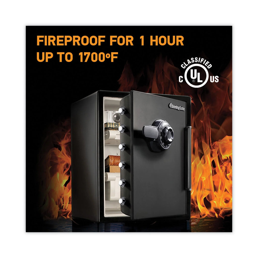 Fire-Safe with Combination Access, 2 cu ft, Black D7395
