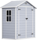 6.2x3.4 FT Resin Storage Shed with Lockable Door A994020