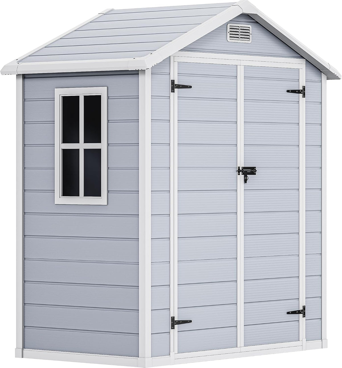 6.2x3.4 FT Resin Storage Shed with Lockable Door A994020