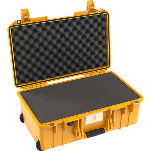 Yellow Wheeled Carry-On Hard Case with Foam Insert I624