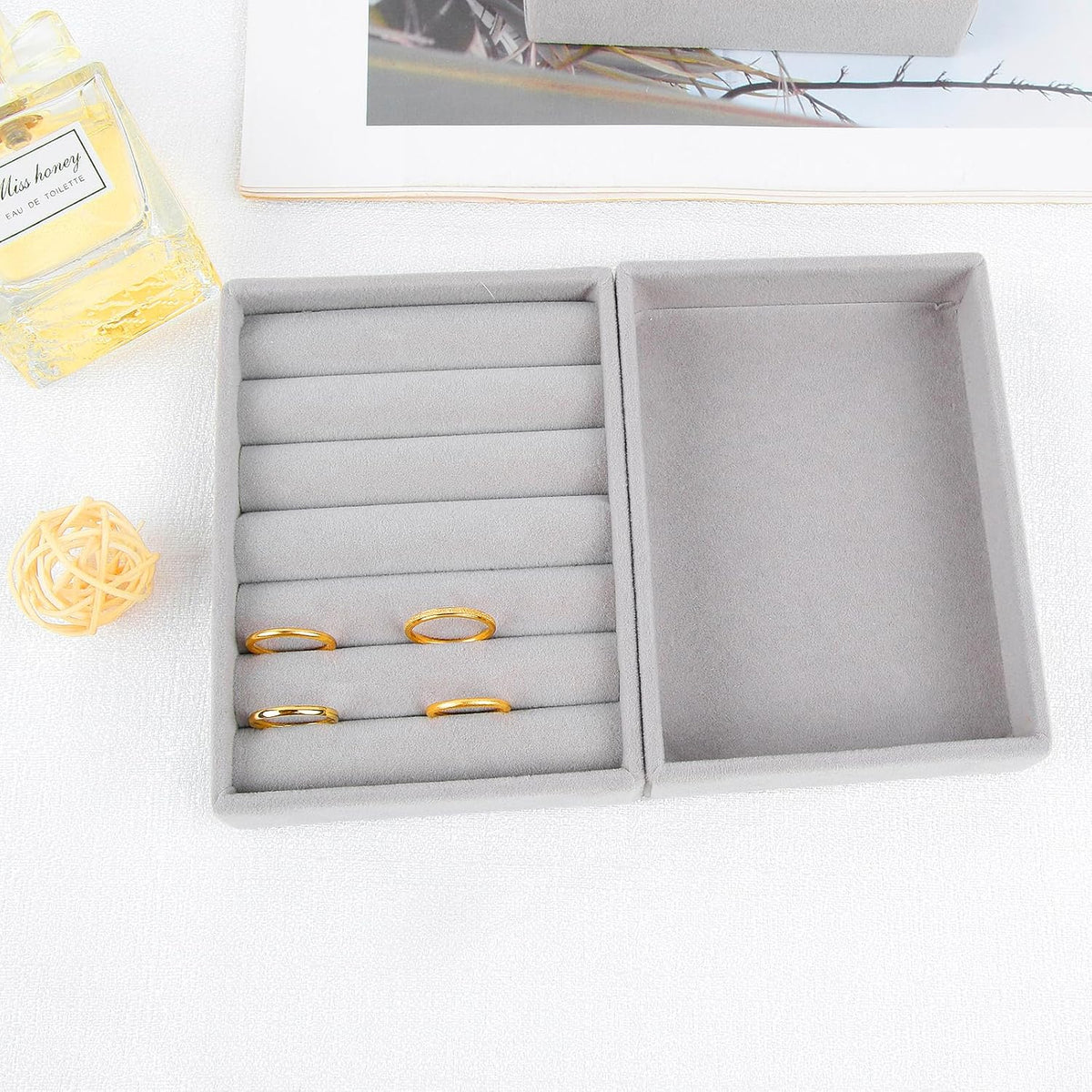 4PCS Stackable Jewelry Organizer Trays M4625