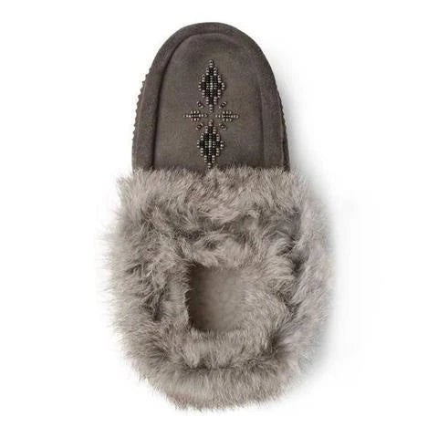 Charcoal Suede Moccasins G944