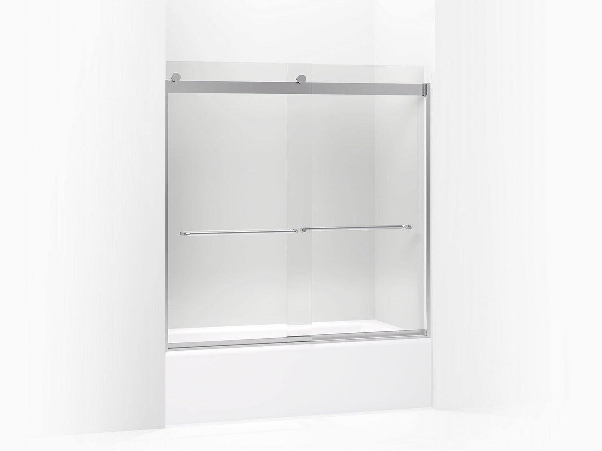 Sliding Bath Door with Crystal Clear Glass T85001