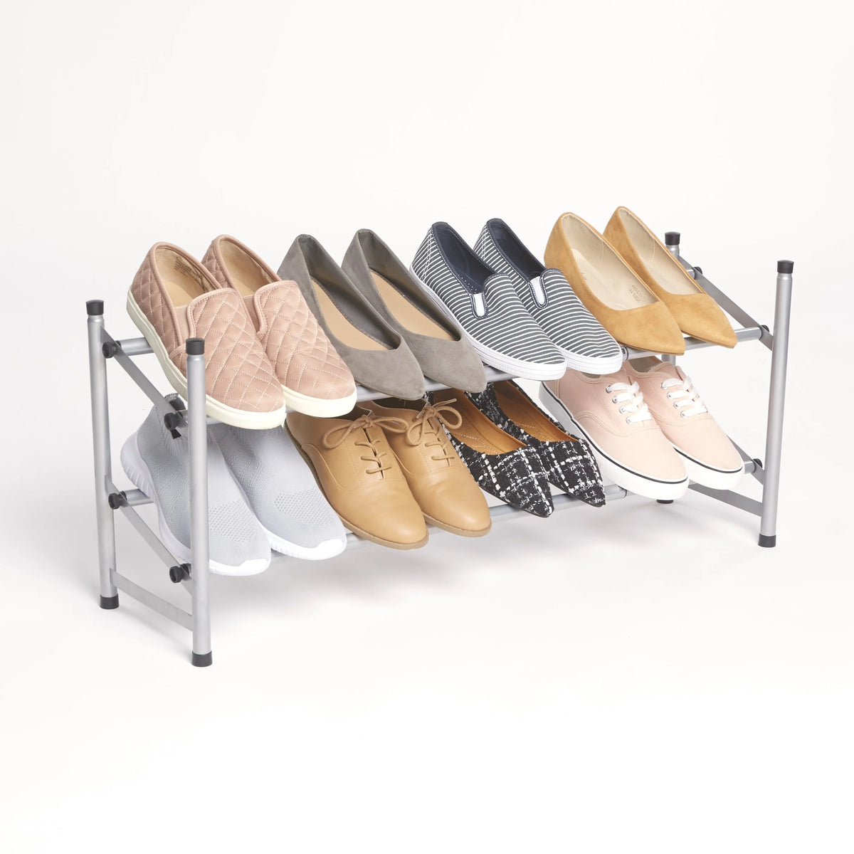2-Tier Expandable Floor Shoe Rack A295919