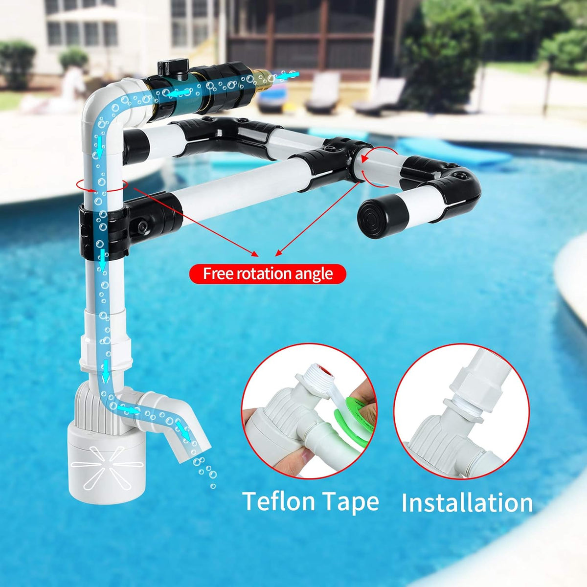 Pool Water Leveler with 3/4'' Hose Connector, Pack of 2 L358090