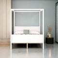 Queen Size Wooden Canopy Platform Bed with Headboard G847587