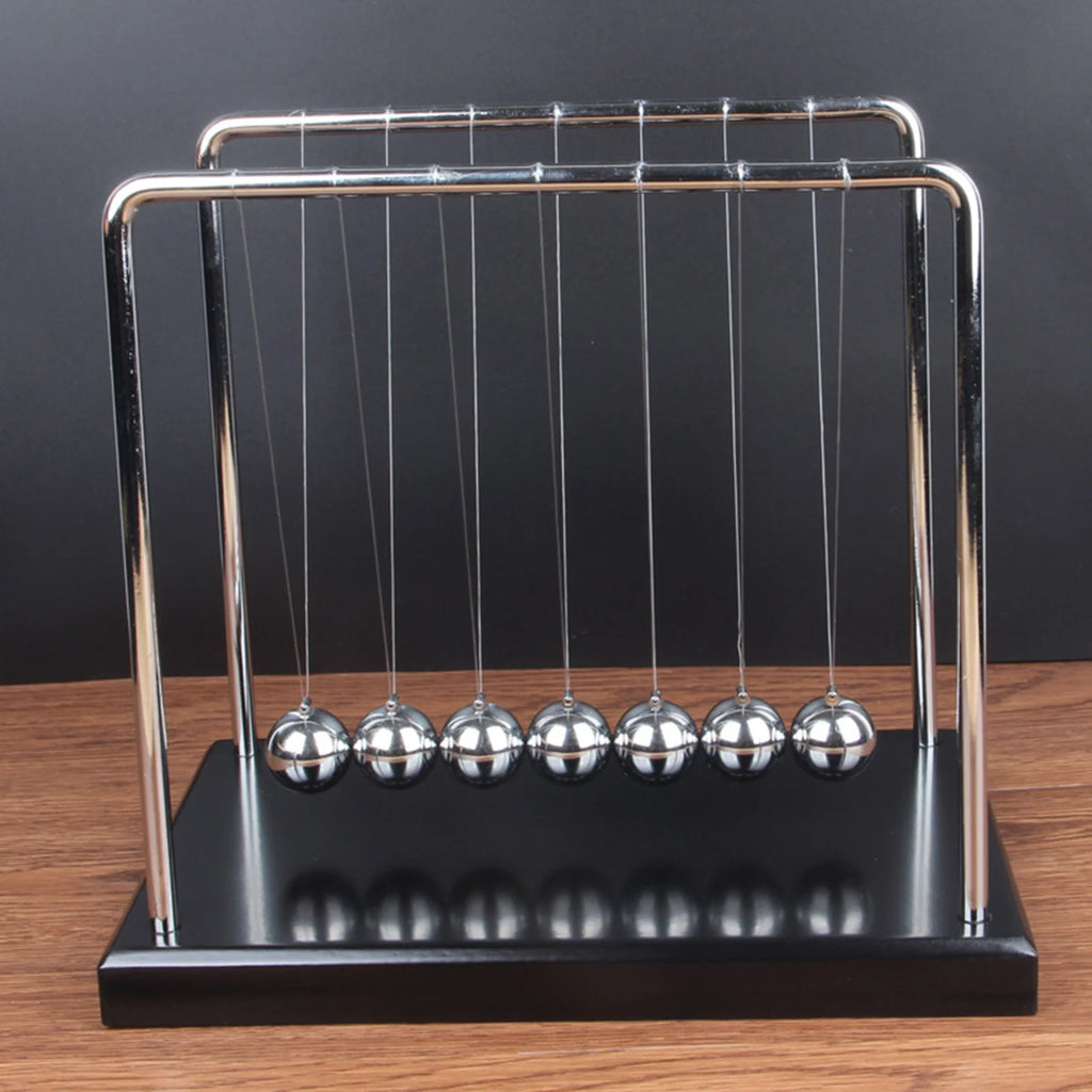 Newton Cradle Pendulum with 7 Balance Balls Desk Decor O232612