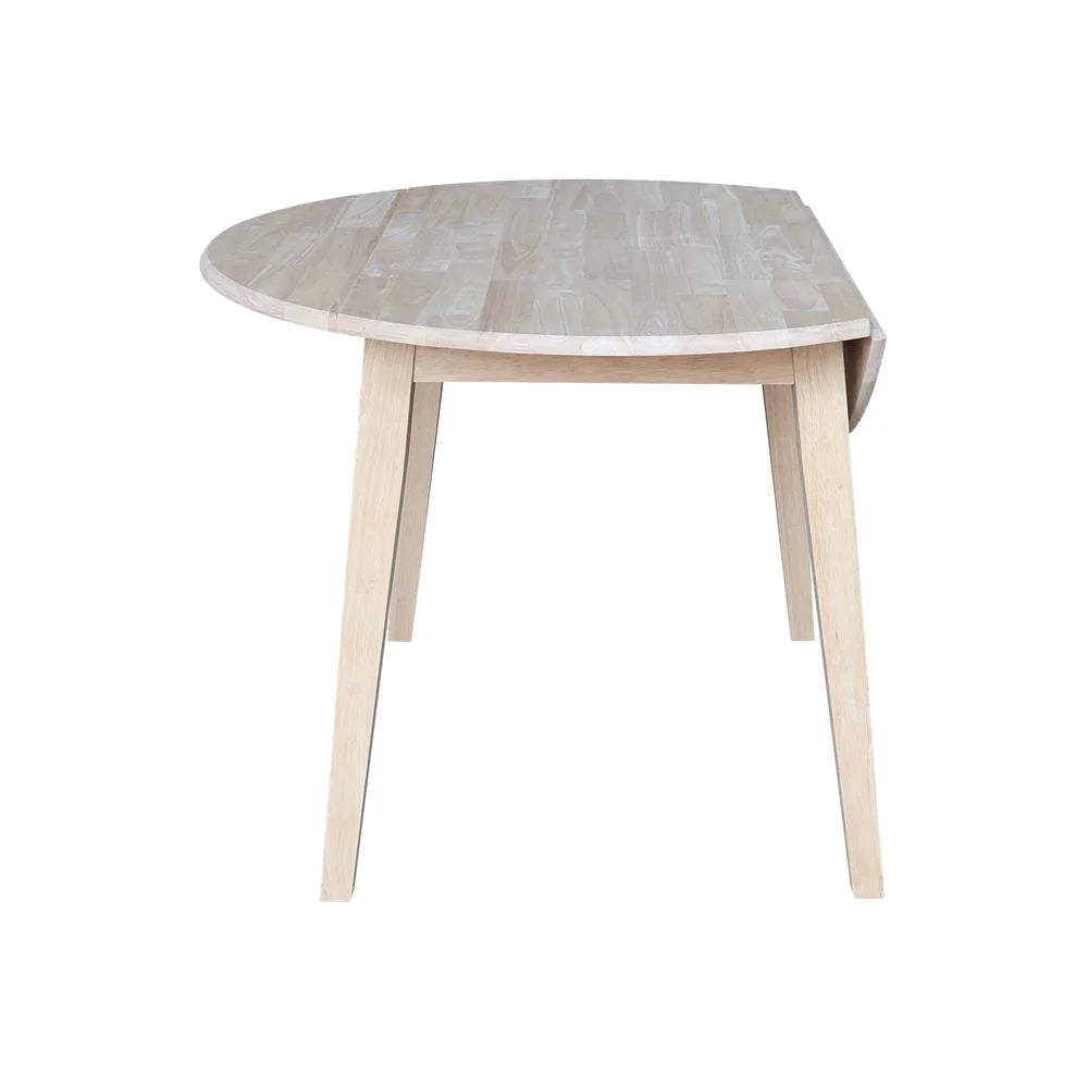42" Round Solid Wood Dual Drop Leaf Table I6665