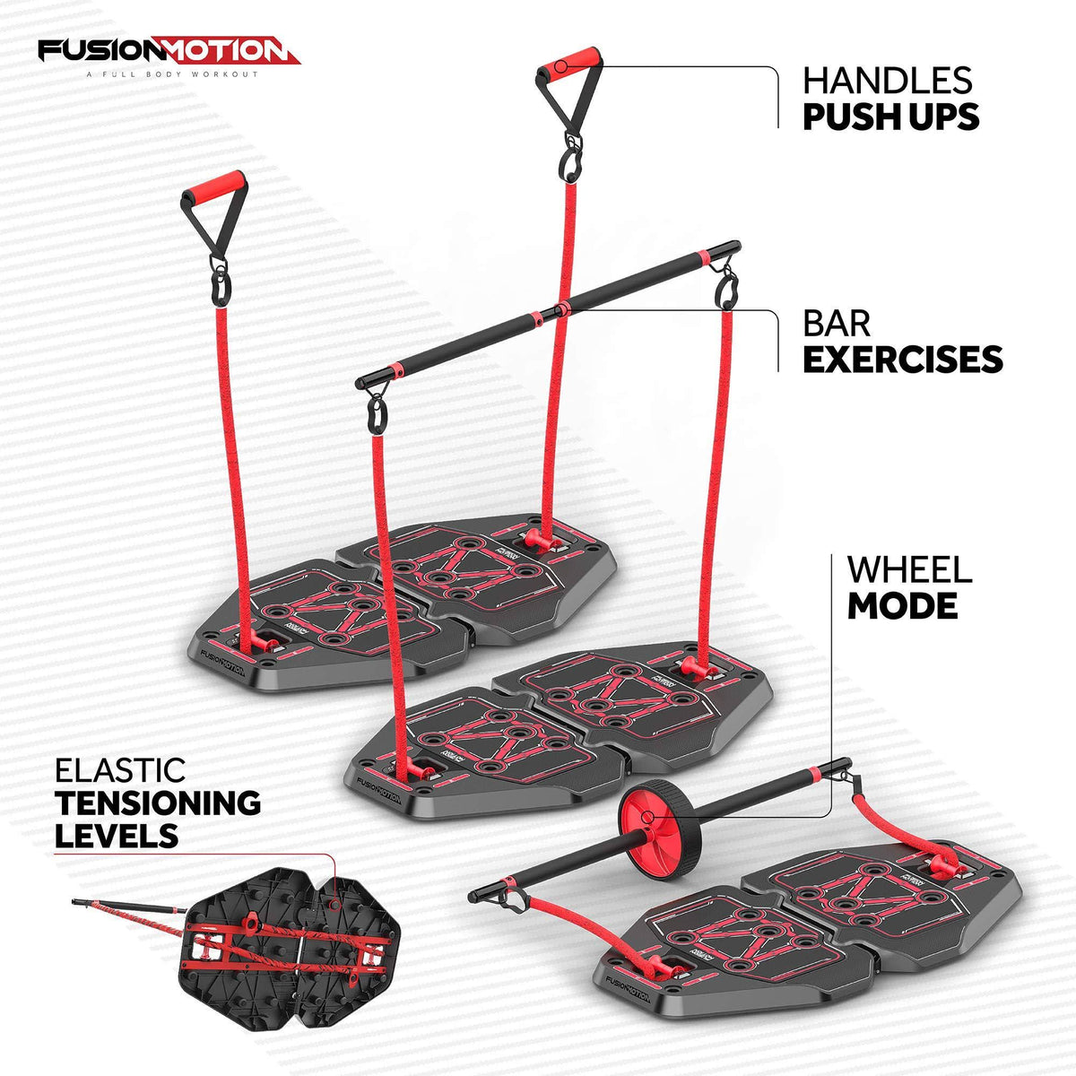 Portable Gym with 8 Accessories F3654