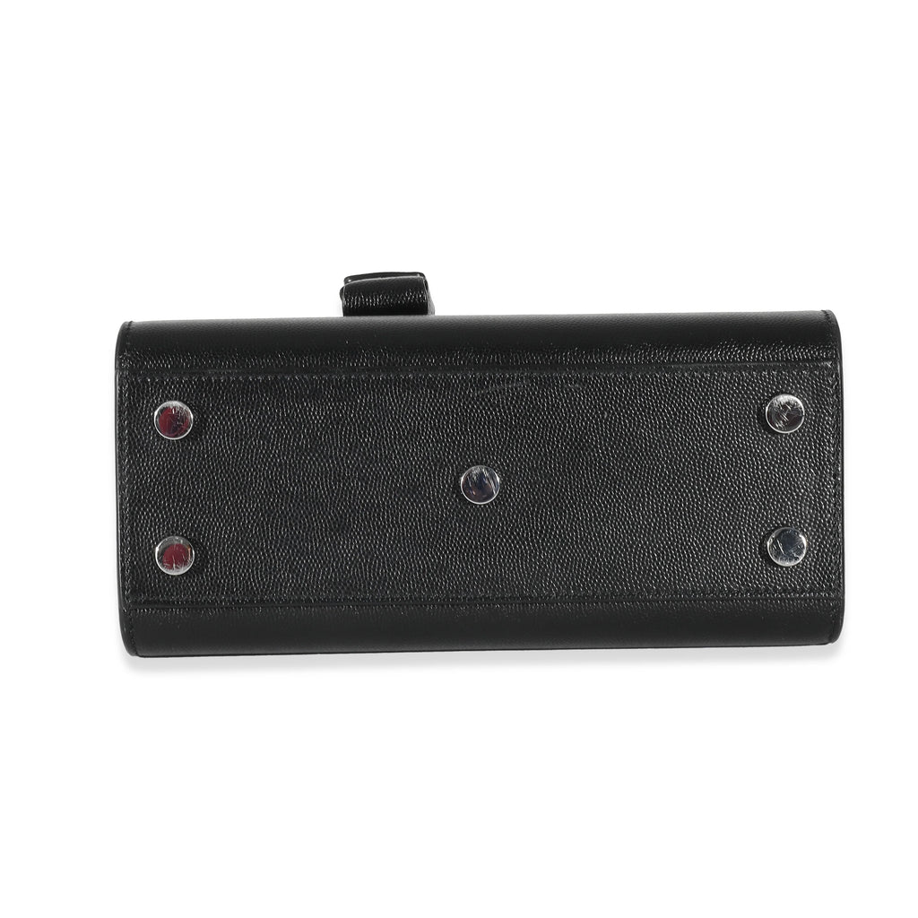 Black Grained Leather Nano Sac De Jour G278769