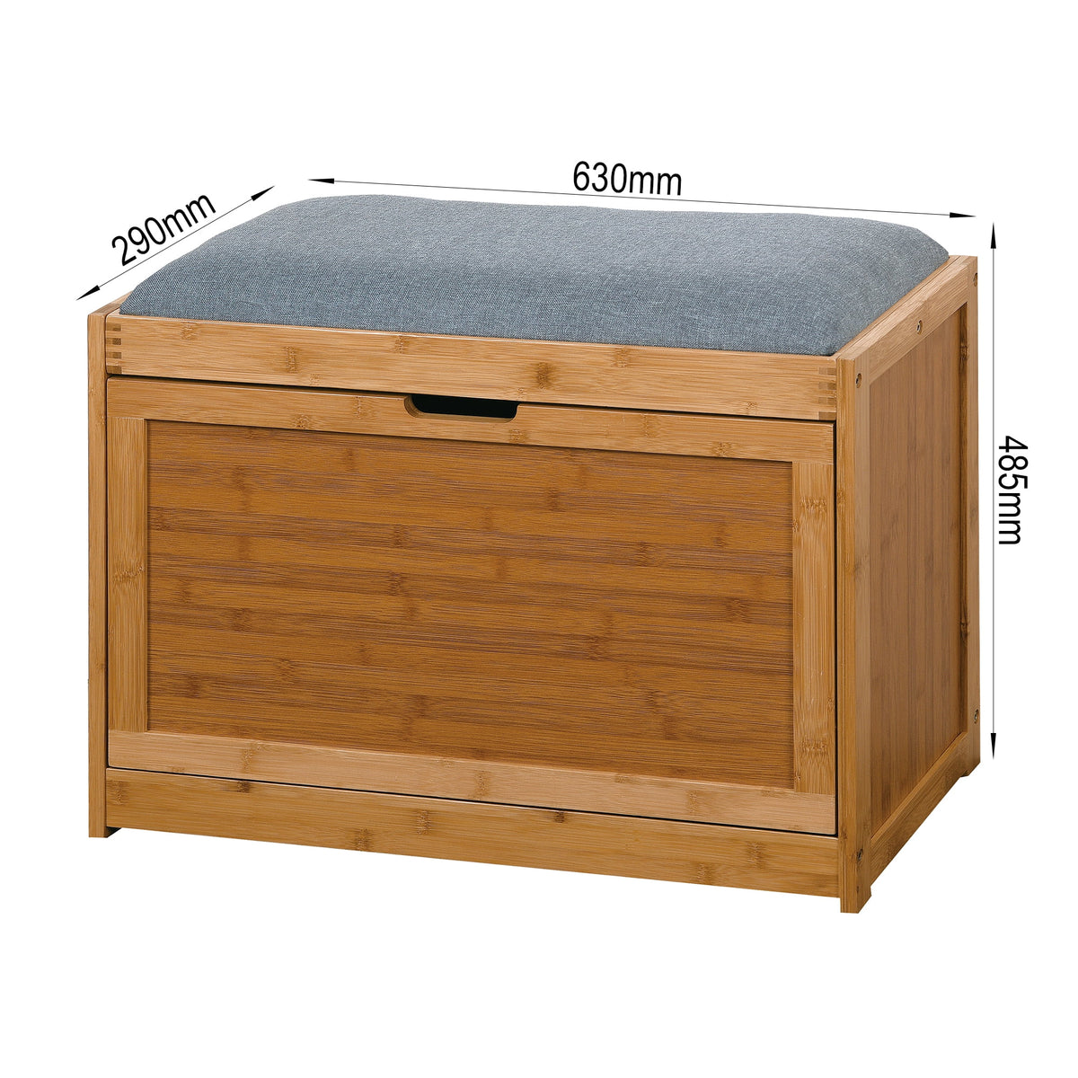 Narrow 2 Tier Bamboo Storage Bench Y51571